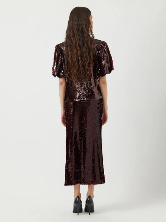 Royalina HW sequin ankle skirt