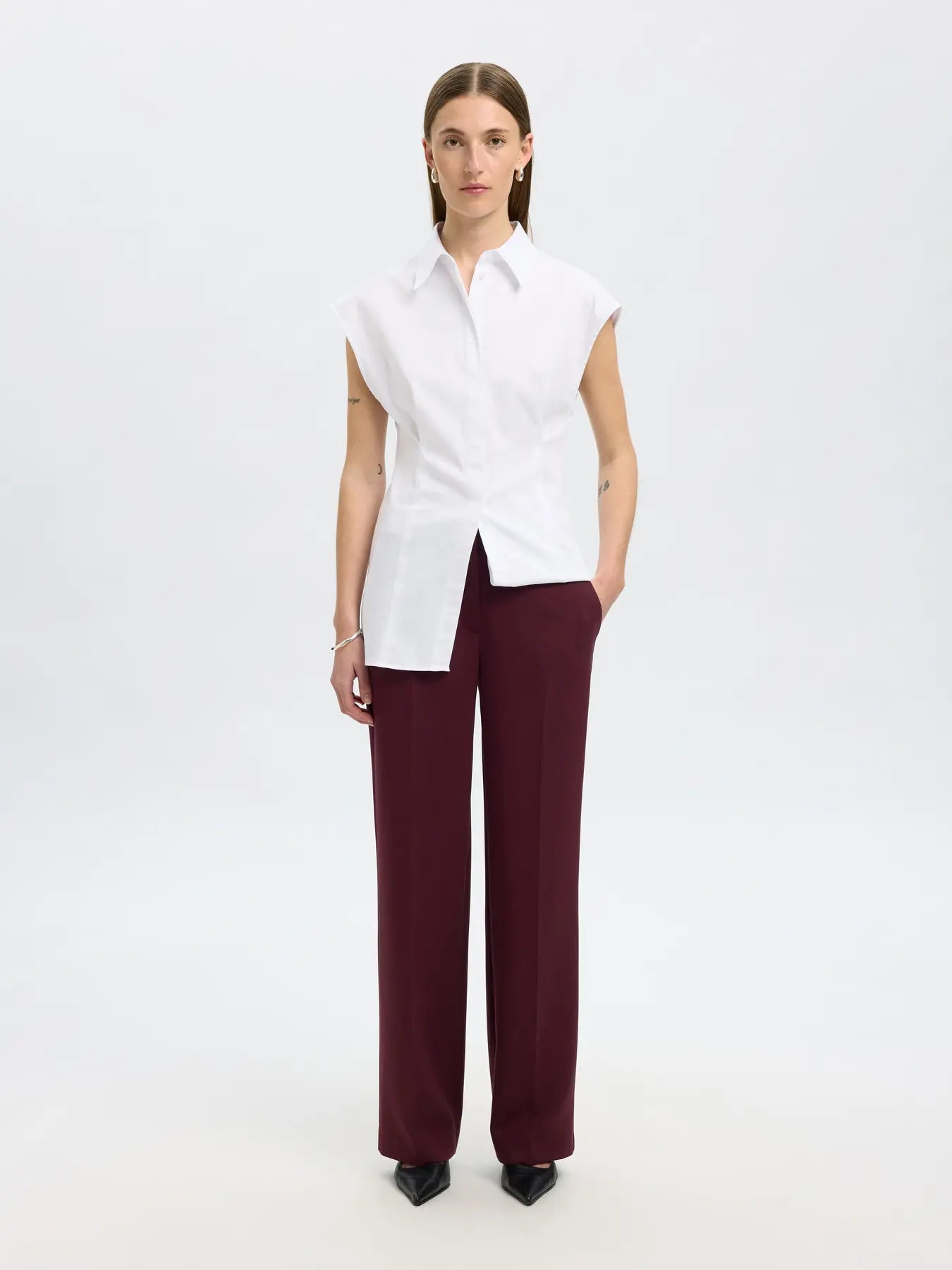 Rita mw wide pants mel Fig
