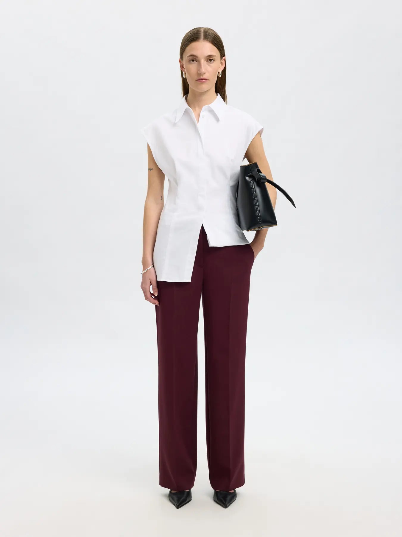 Rita mw wide pants mel Fig