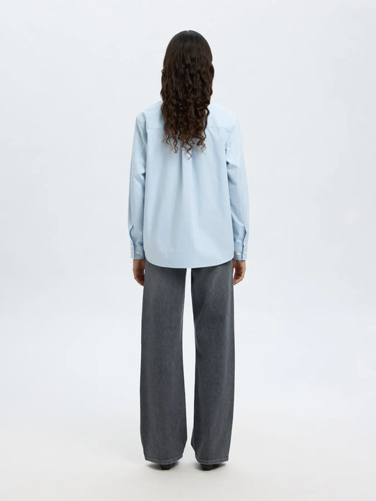 Ester LS oversize shirt NOOS Cashmere blue