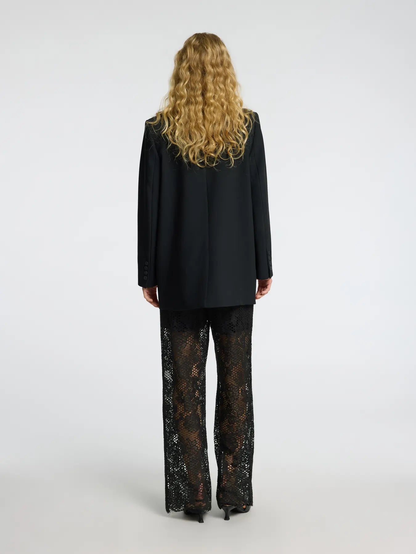 Milly HW straight pants Black
