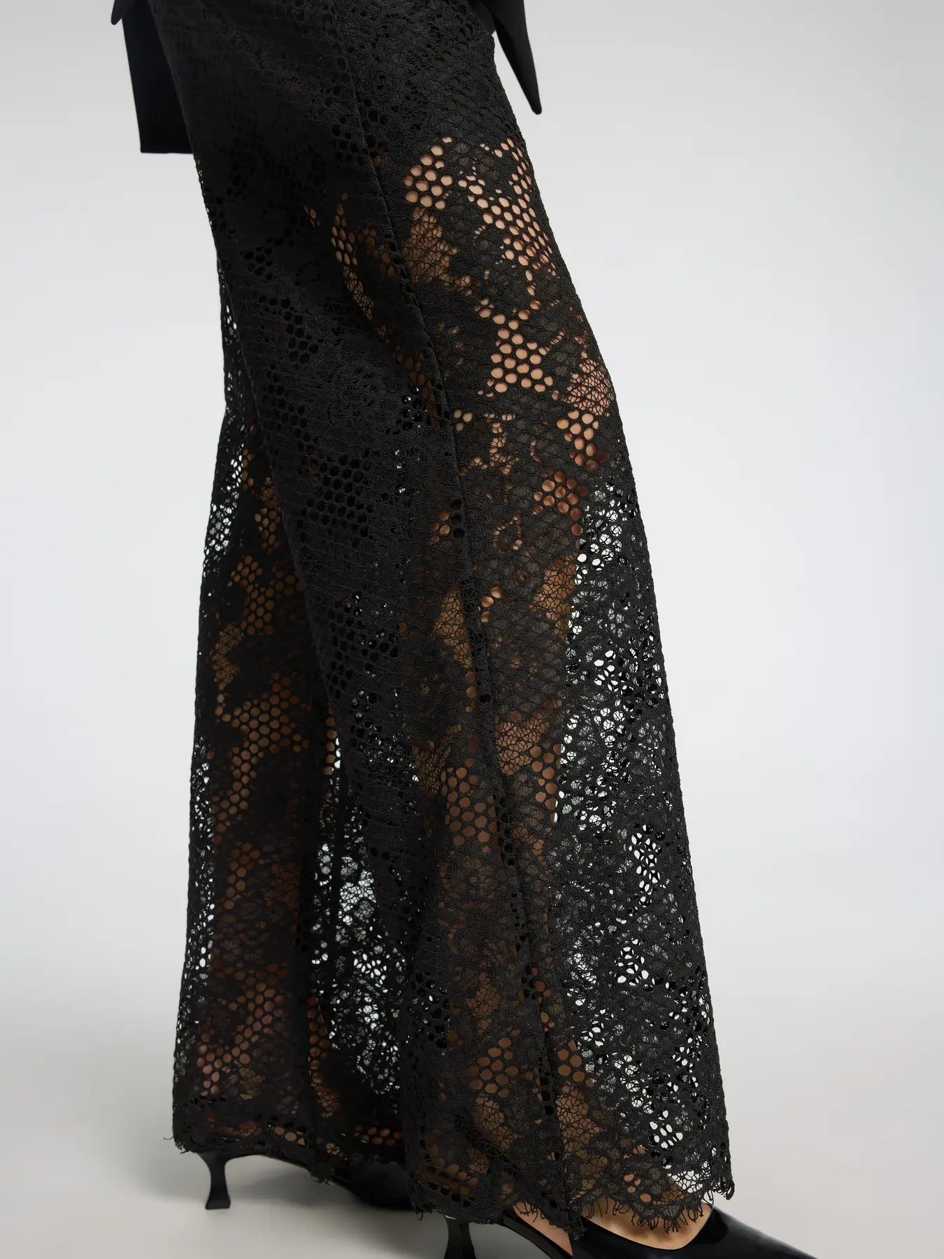 Milly HW straight pants Black