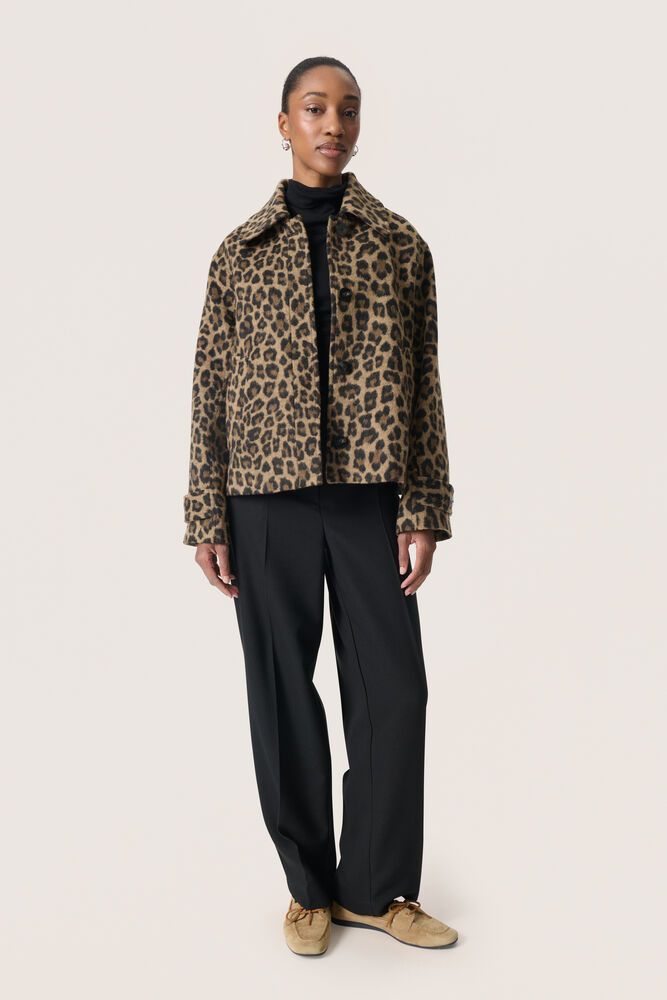 Leony Akeleje jacket Leopard jaquard