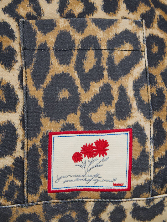 Leopa canvas camila bag Black