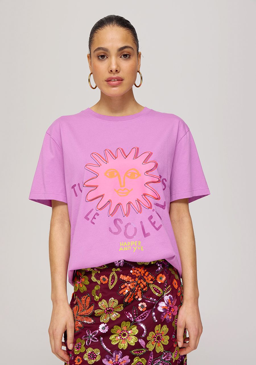 T-shirt le soleil Lila love