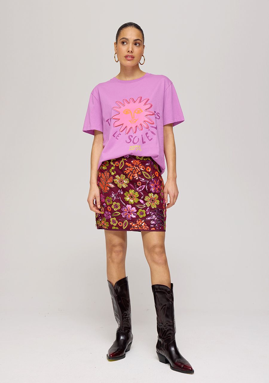 T-shirt le soleil Lila love