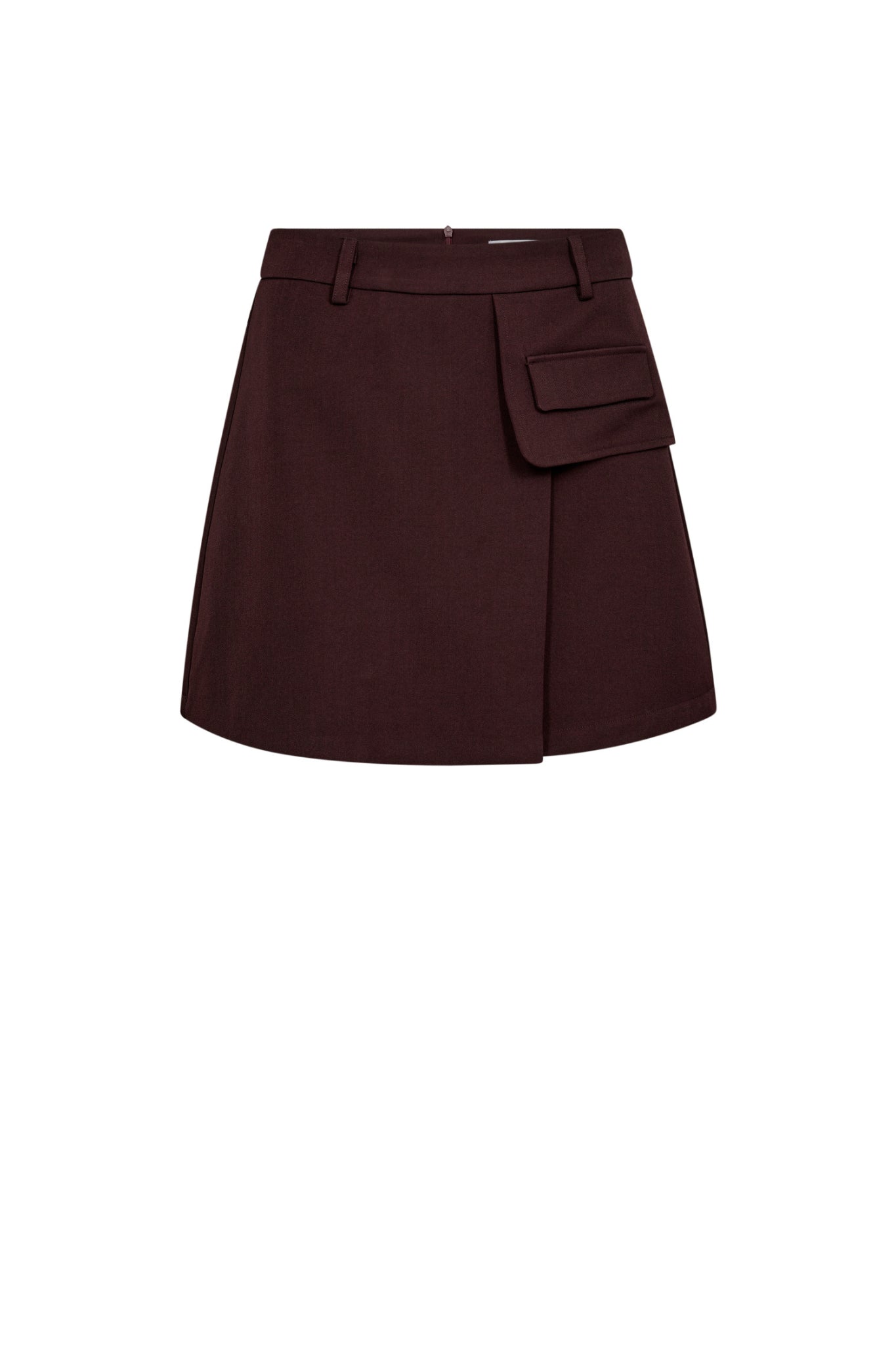 Luna pocket skirt Winered