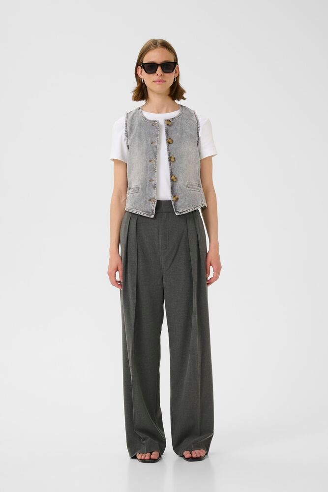 Nanas waistcoat Light grey melange