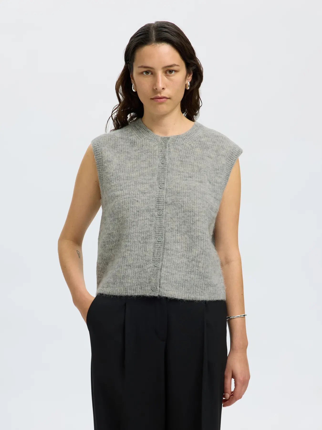 Lulu SL vest Light Grey Melange