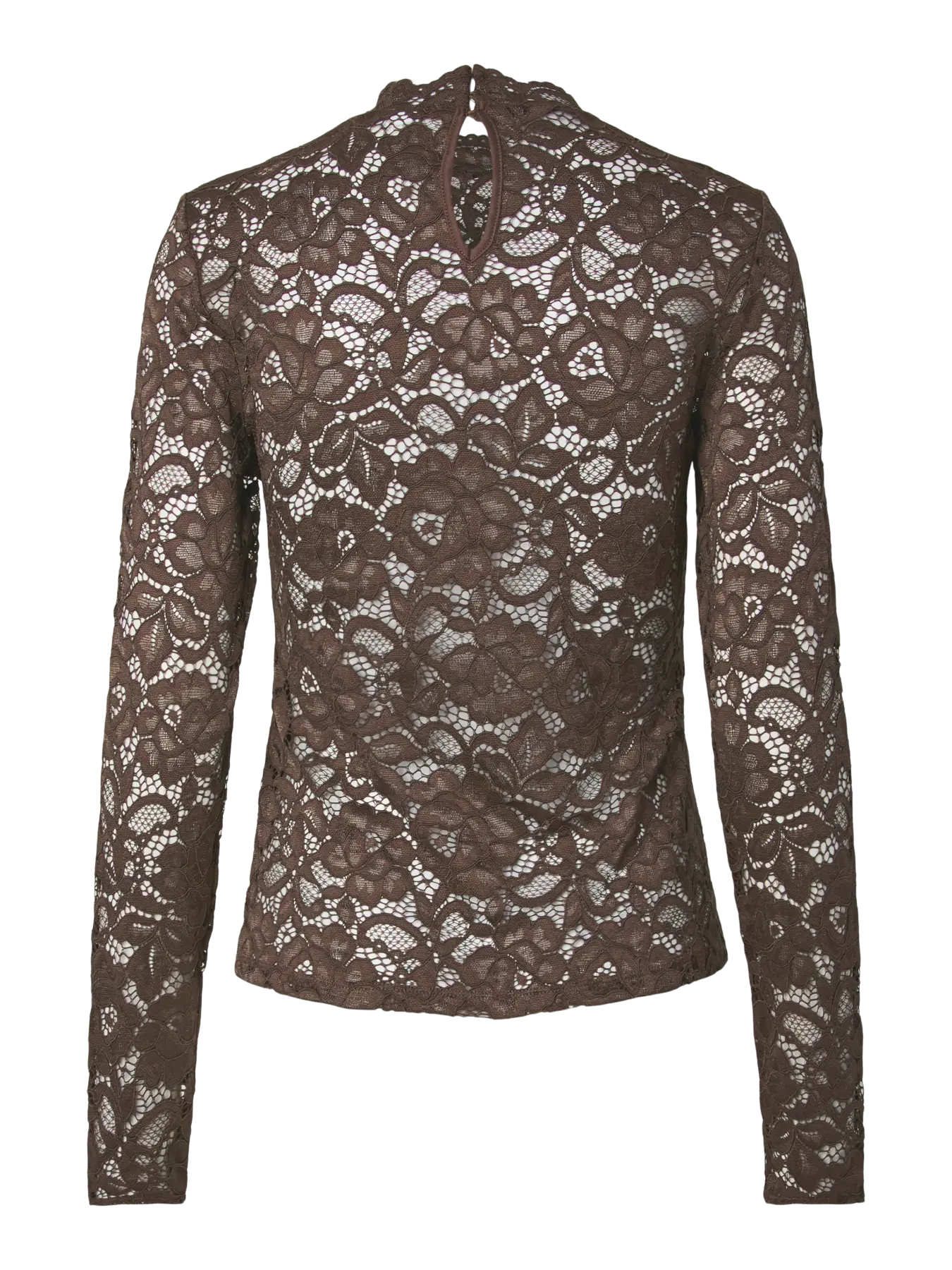 Lacey Ls lace top Chocolate brown