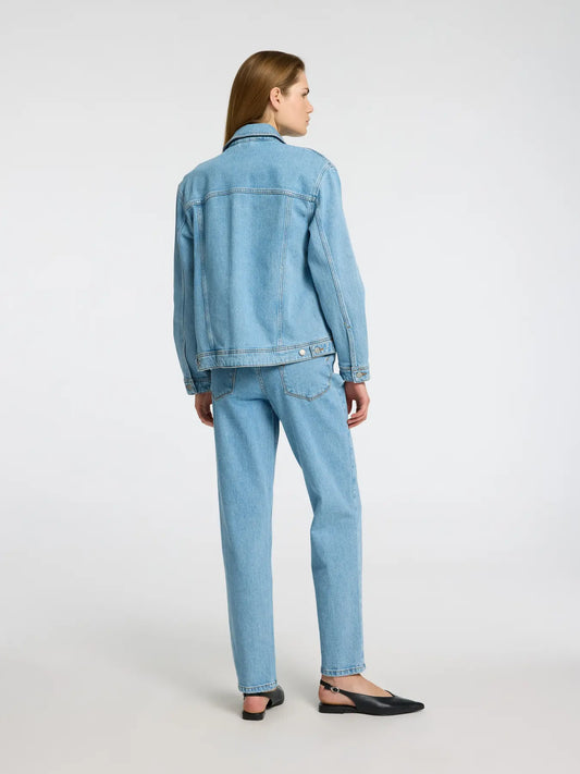 Alice LS light blue denim jacket Light blue denim