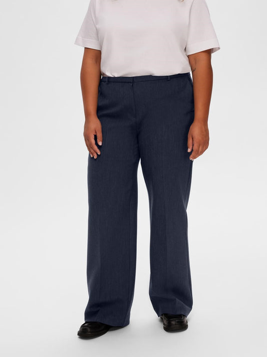Rita wide pants Dark saphire mélange