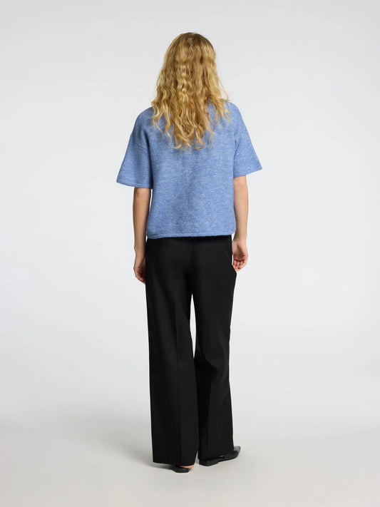 Maline Knit O-neck Cornflower blue