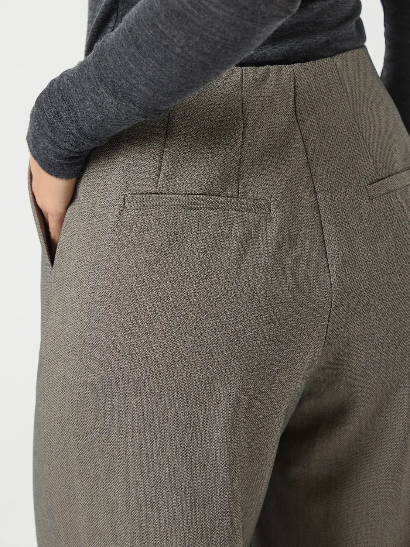 Reema HW pants Grey melange