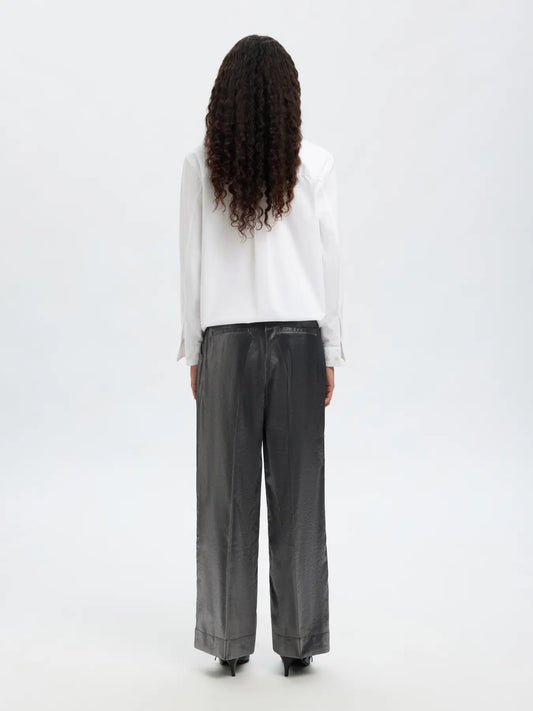 Margot MW wide pants Metallic