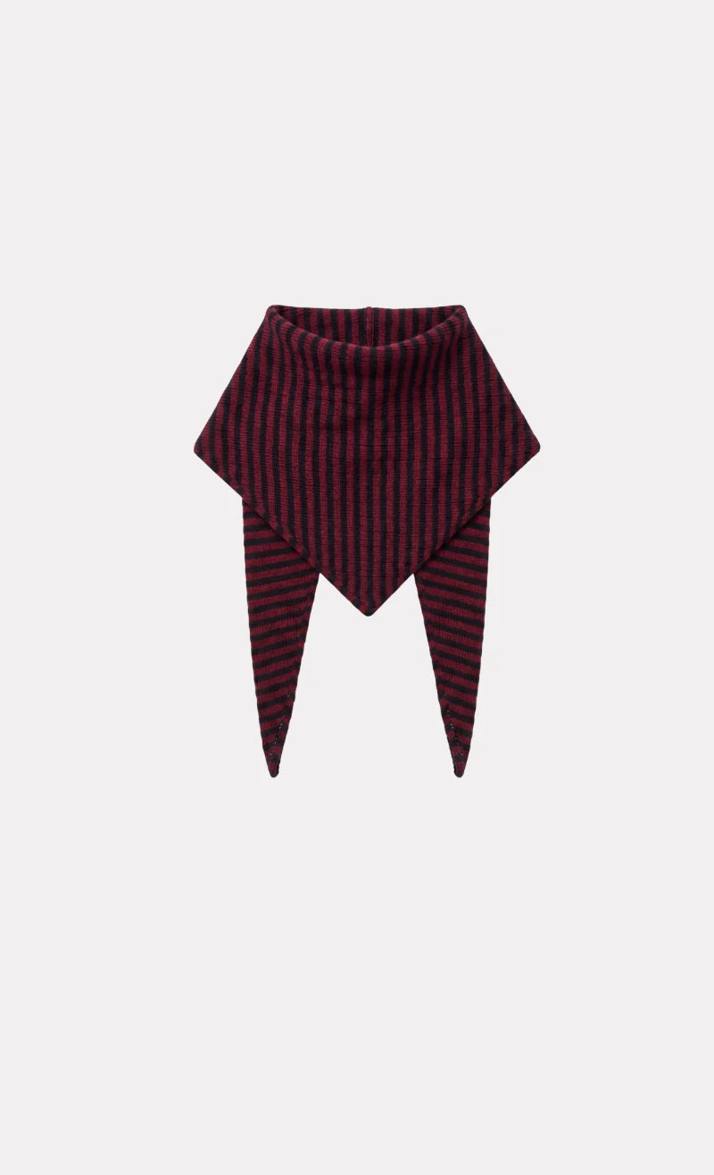 Scarf Clementine Navy/ bordeaux