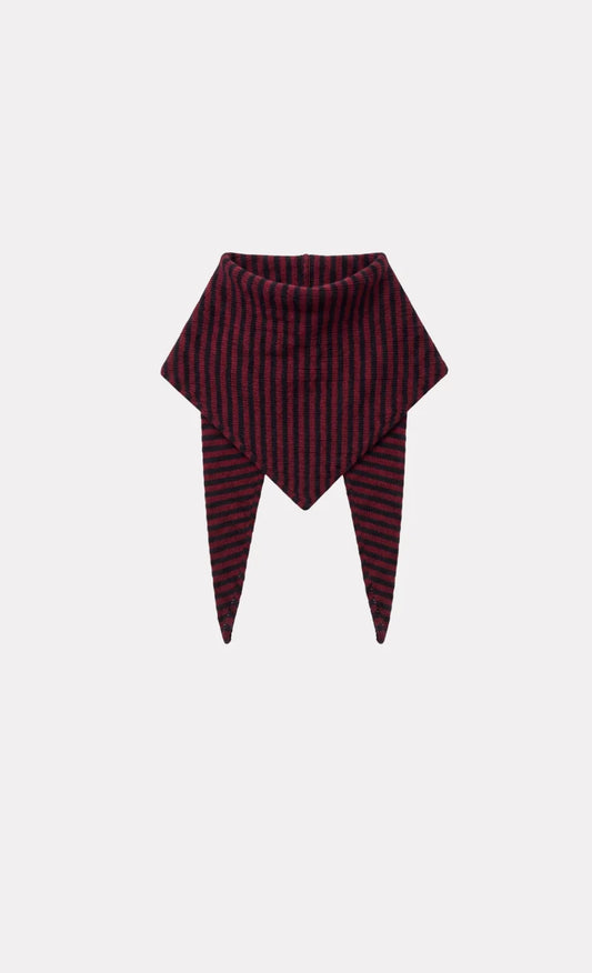 Scarf Clementine Navy/ bordeaux