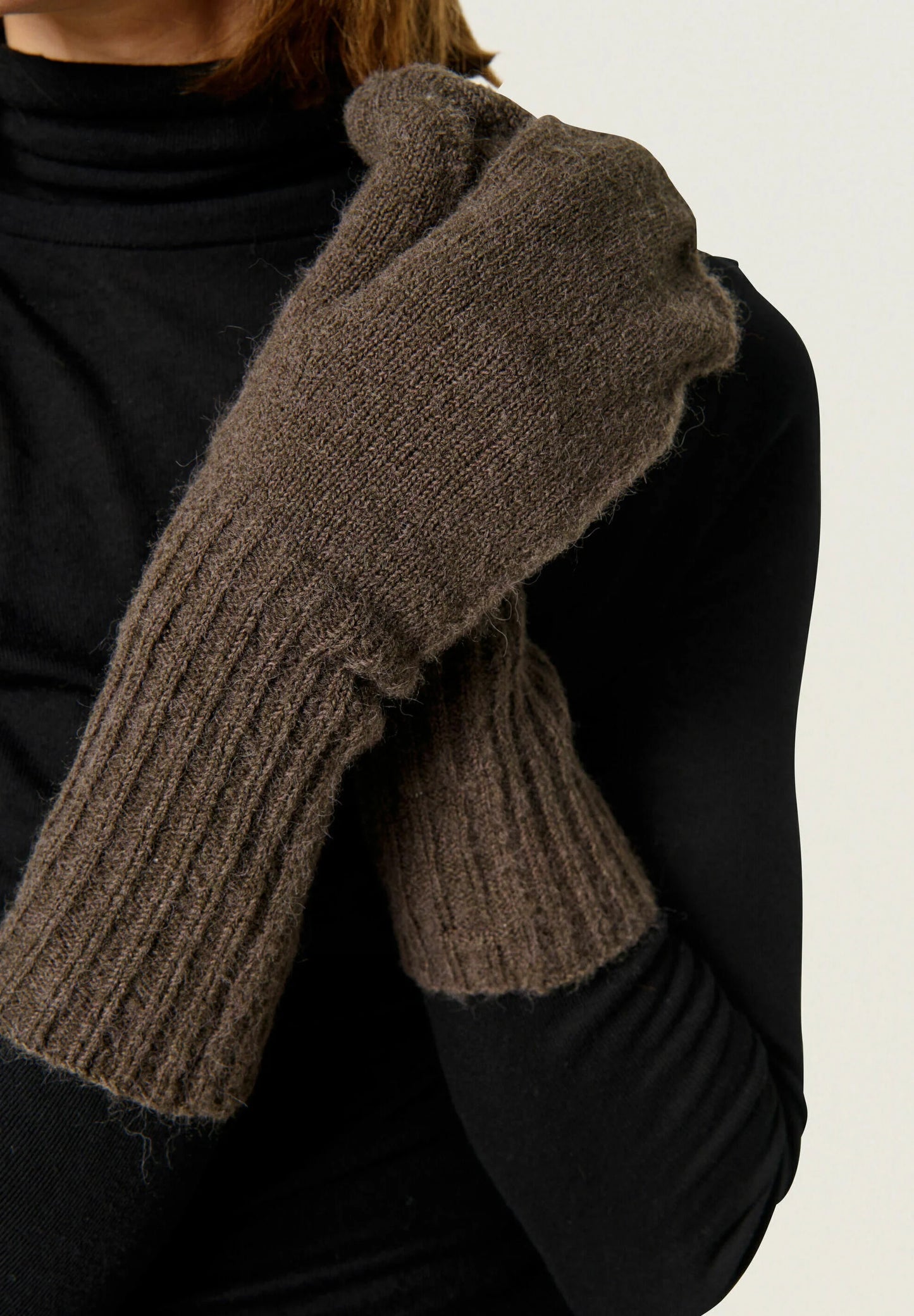 Anaye mittens Morel melange