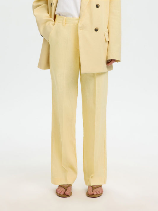 Rita paxa wide HW pants Italian straw
