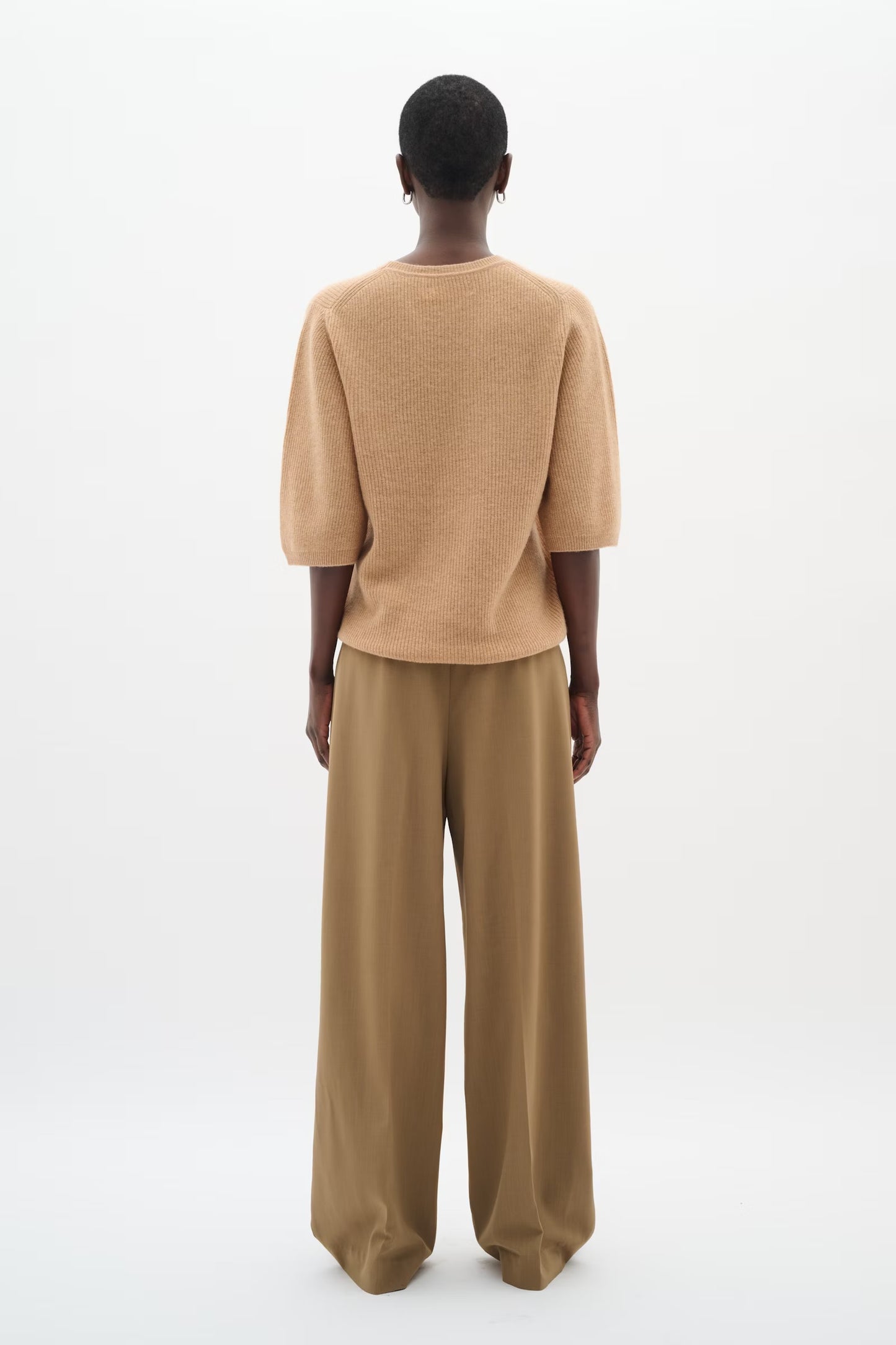 Brietta wide pants Tapenade melange