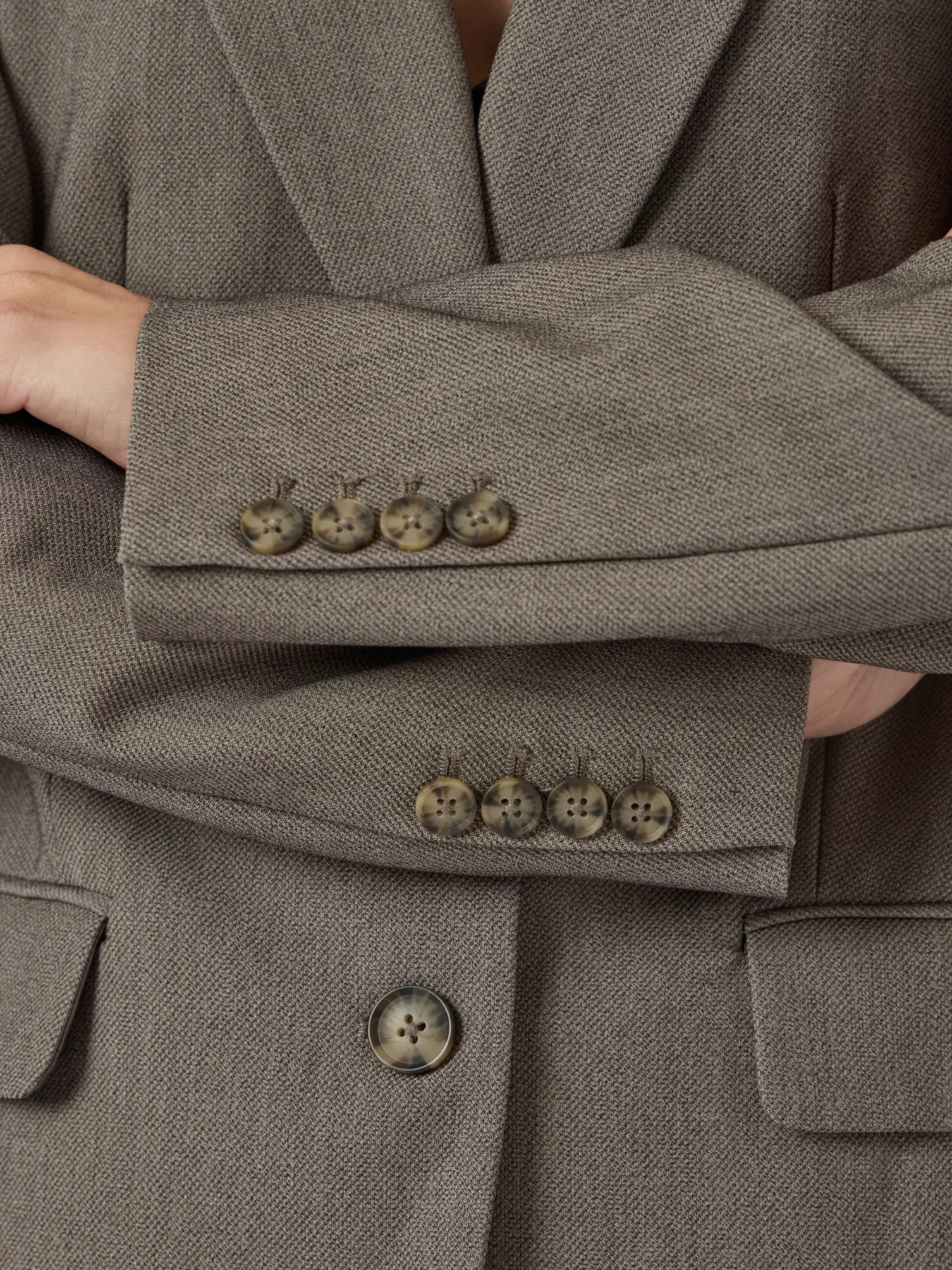 Reema LS blazer Grey melange