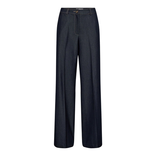 Terry denim pants Dark denim