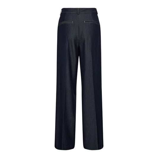 Terry denim pants Dark denim