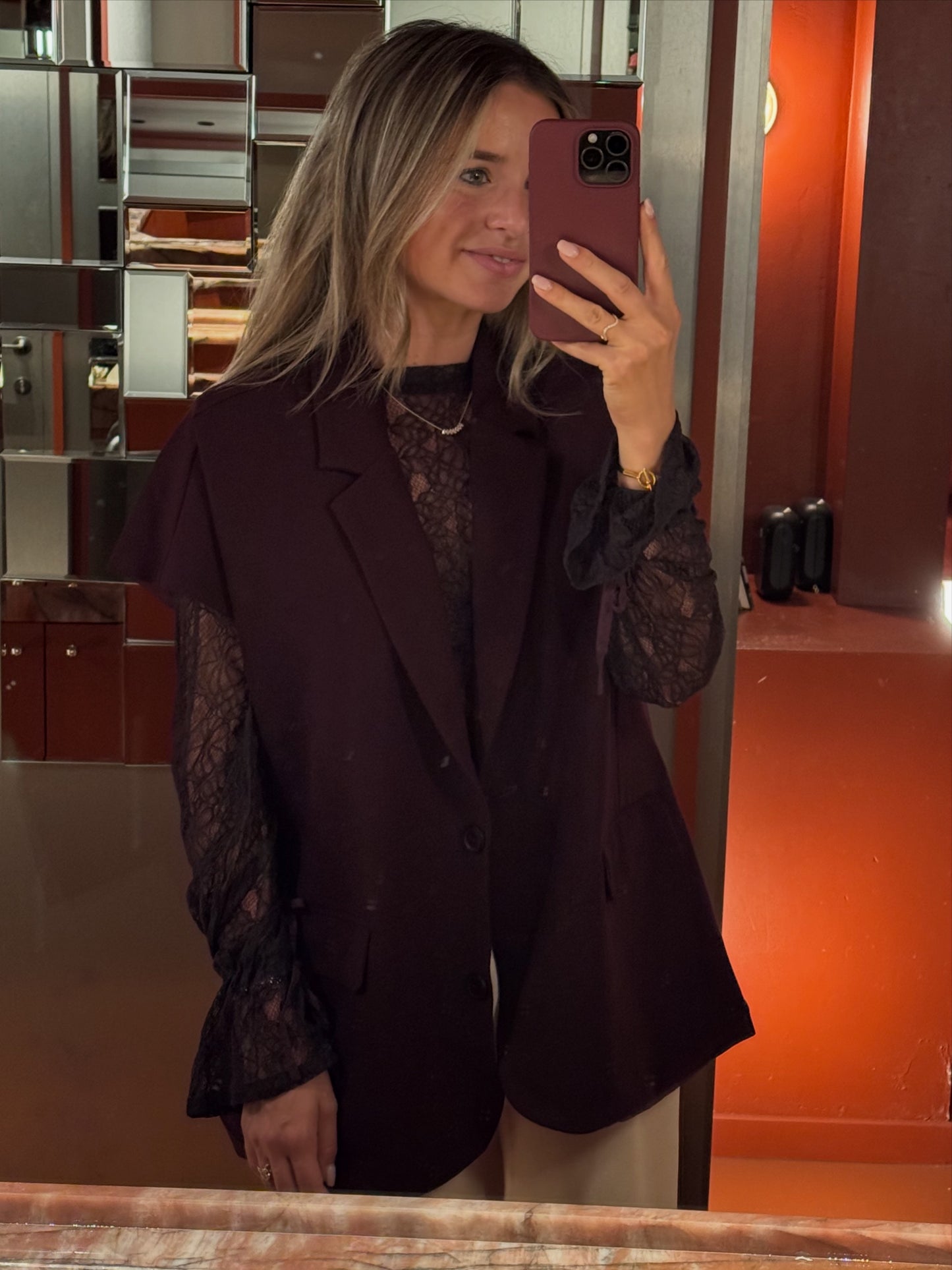 Blazer Alba Bordeaux