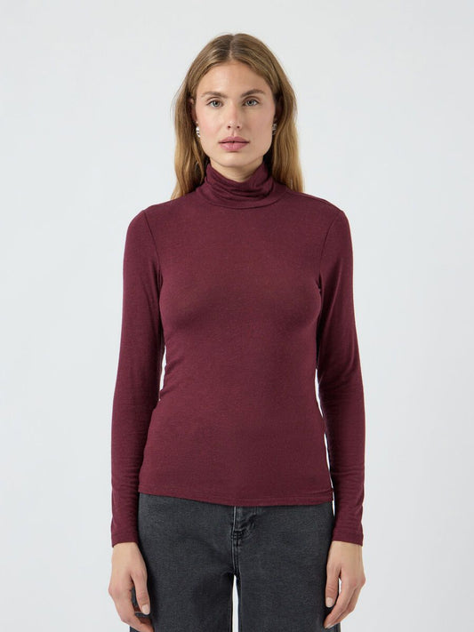 Woola LS high neck top Port royale