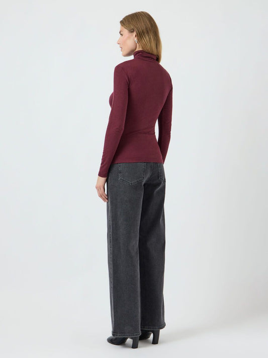 Woola LS high neck top Port royale