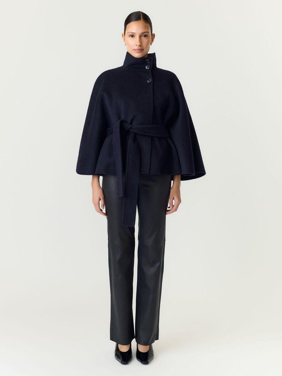 Almo handmade wool blend jacket Navy blazer