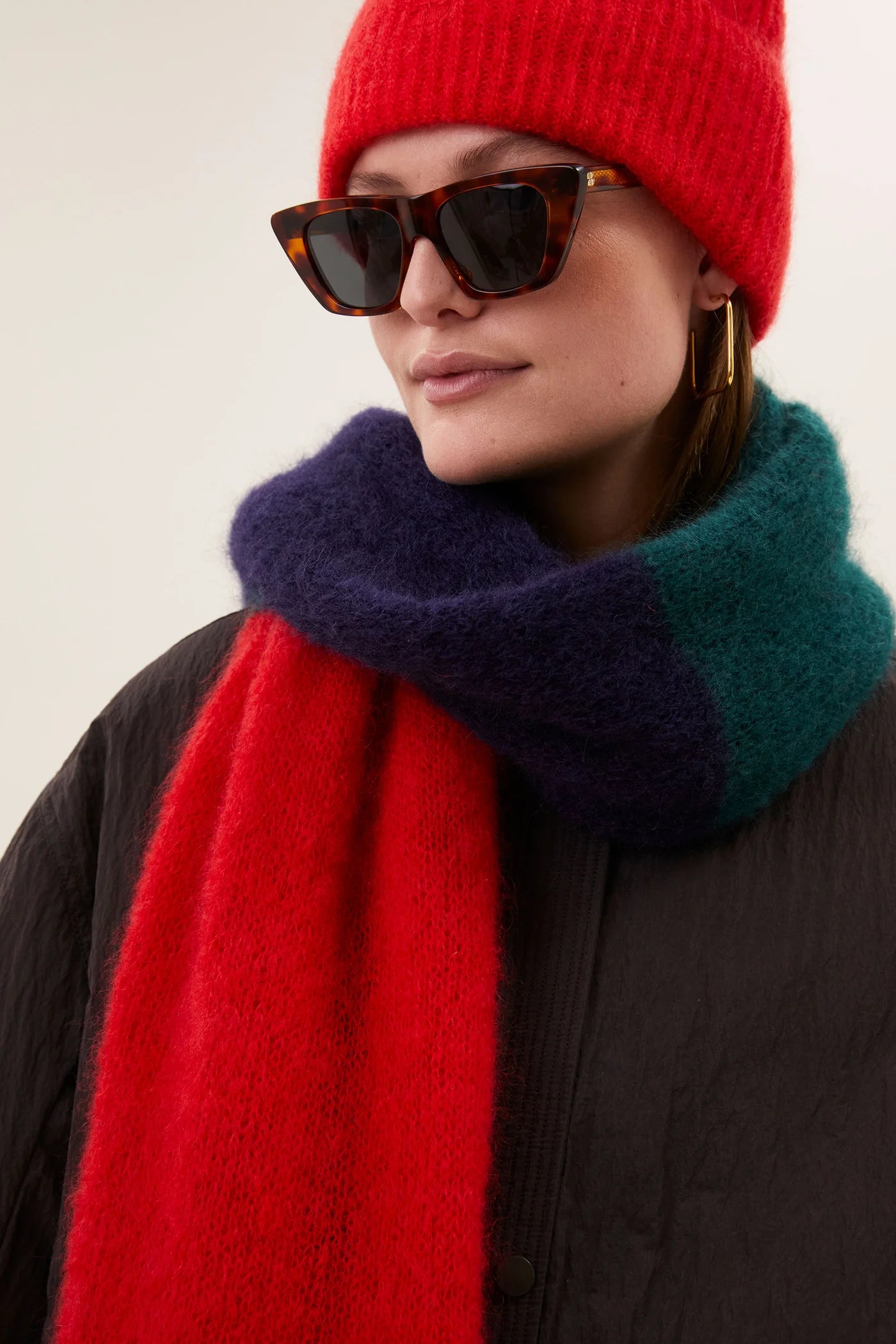 Leah striped scarf Multi