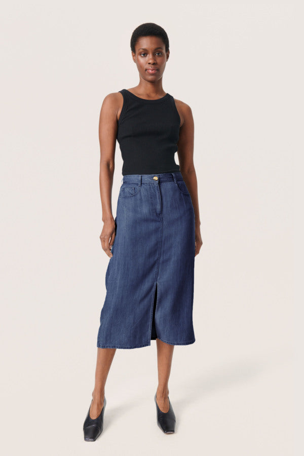 Friday skirt Dark blue denim