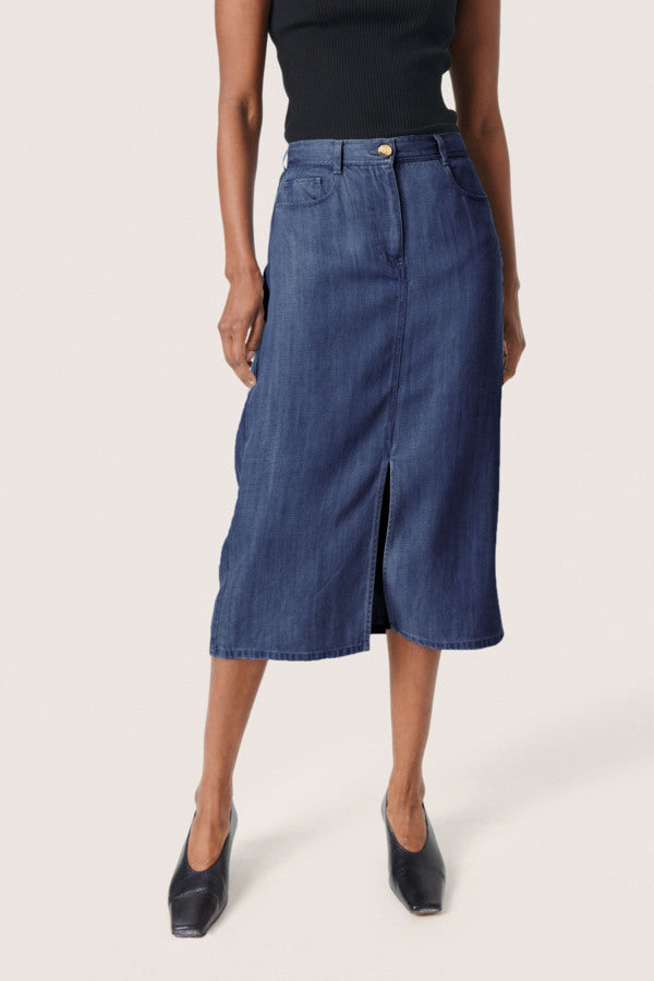 Friday skirt Dark blue denim