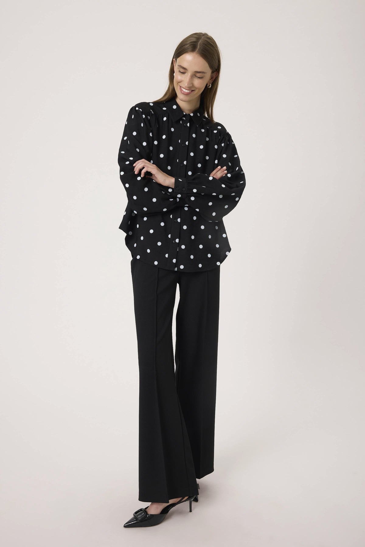 Idola Ebba shirt Black/ white