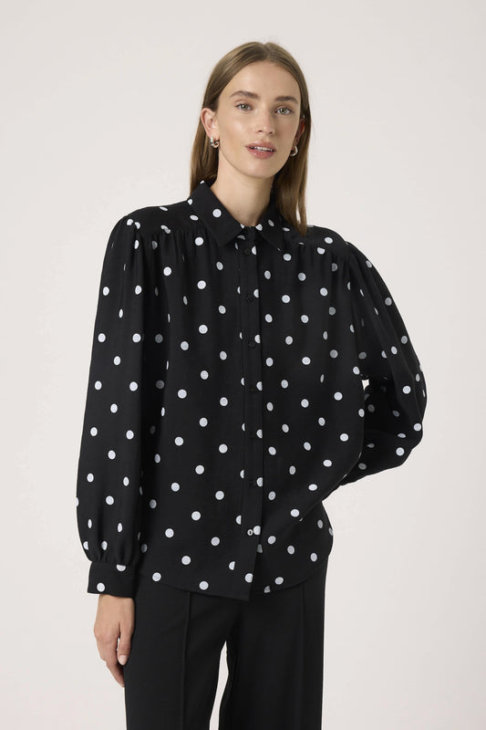 Idola Ebba shirt Black/ white