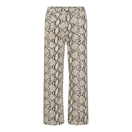 Snake crop pants Bone