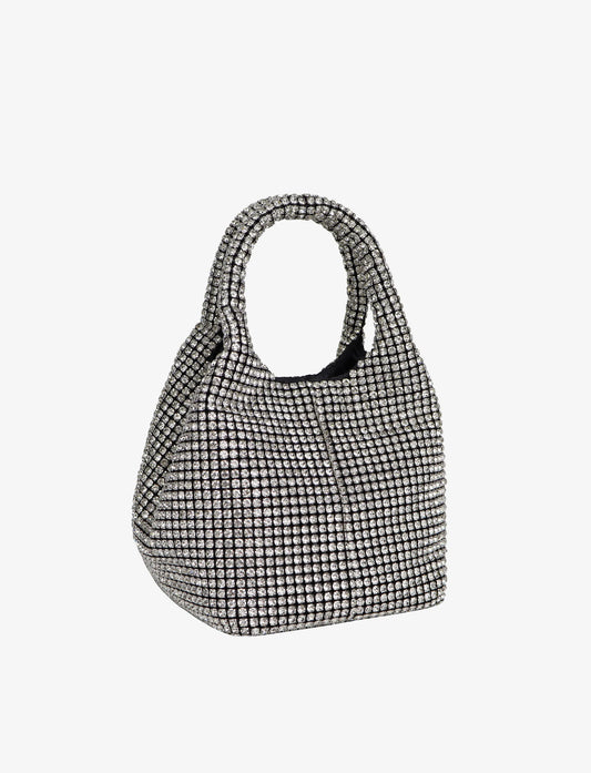 Merry rhinestones bag Silver