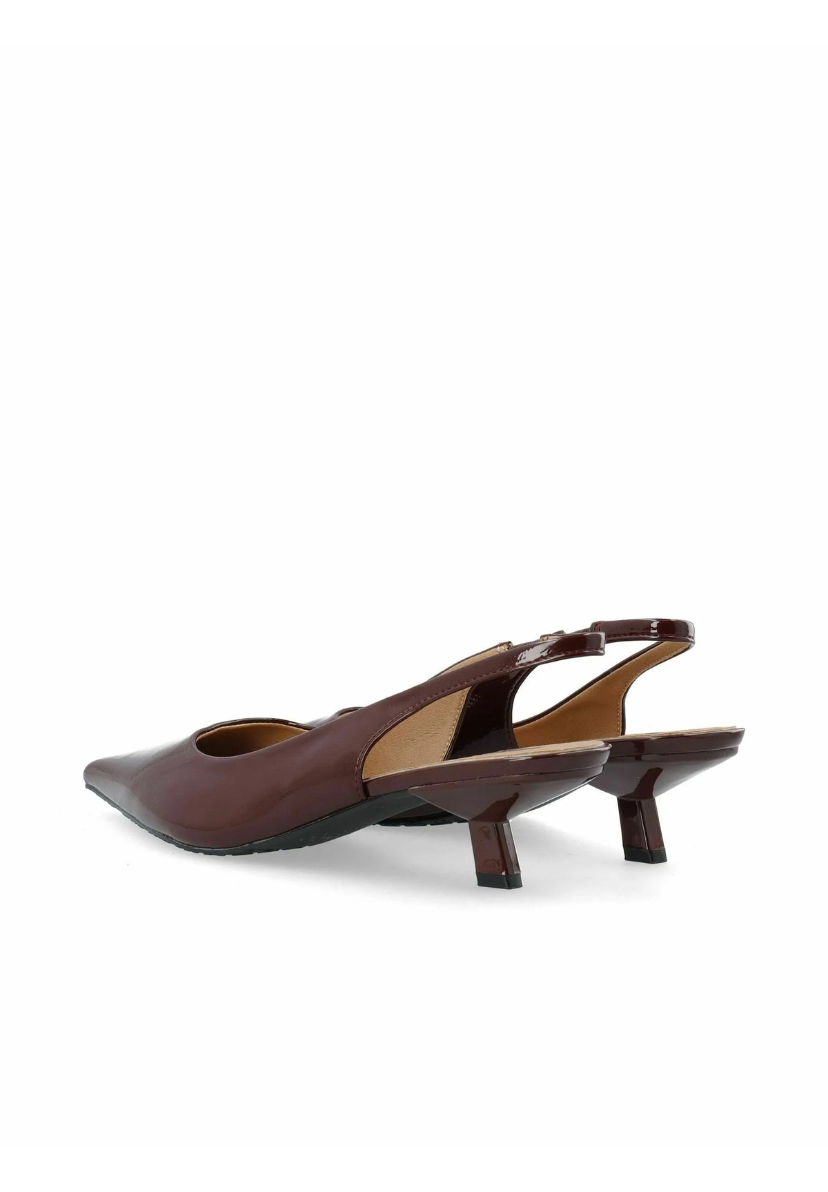 Kristin kitten heel slingback Brown