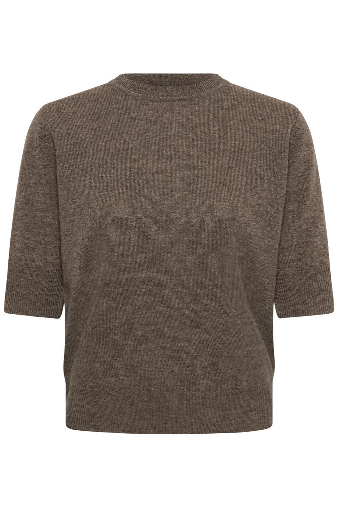 Monika short sleeve Chocolate brown