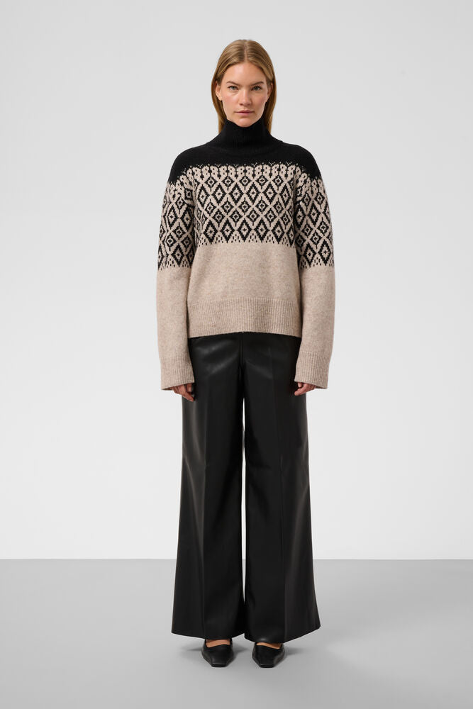 Kaylee wide long pants Black