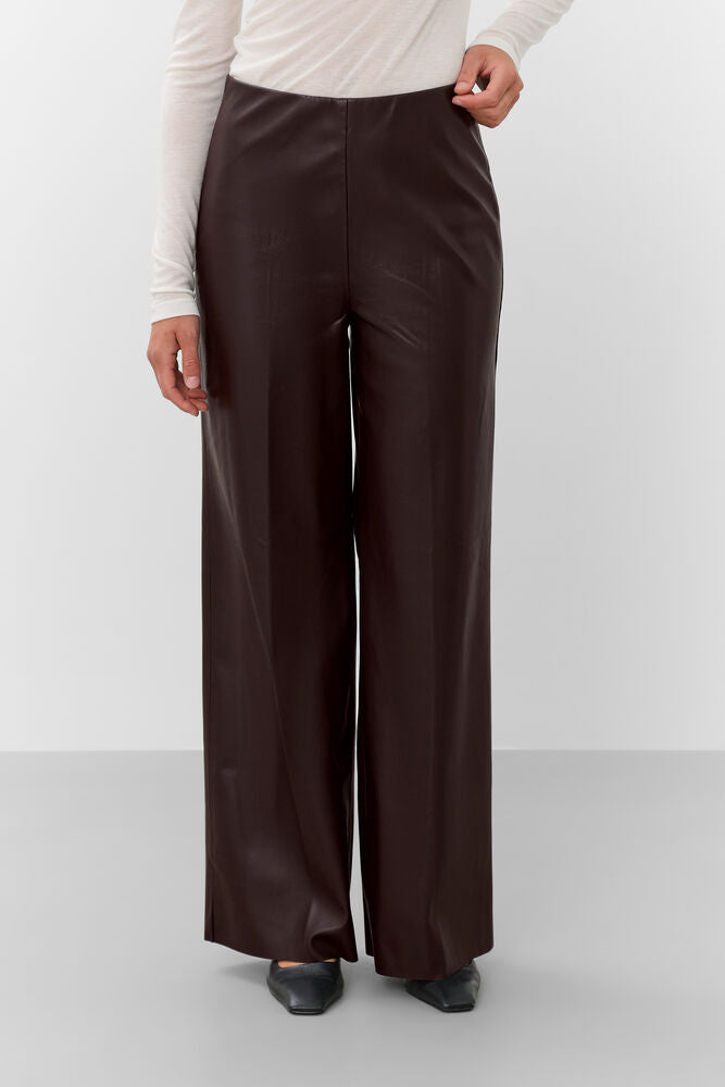 Kaylee wide long pants Chocolate torte