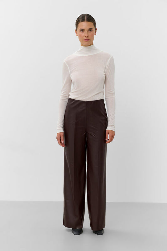 Kaylee wide long pants Chocolate torte