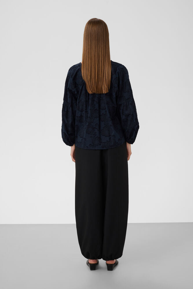 Aronia blouse gathered Night sky