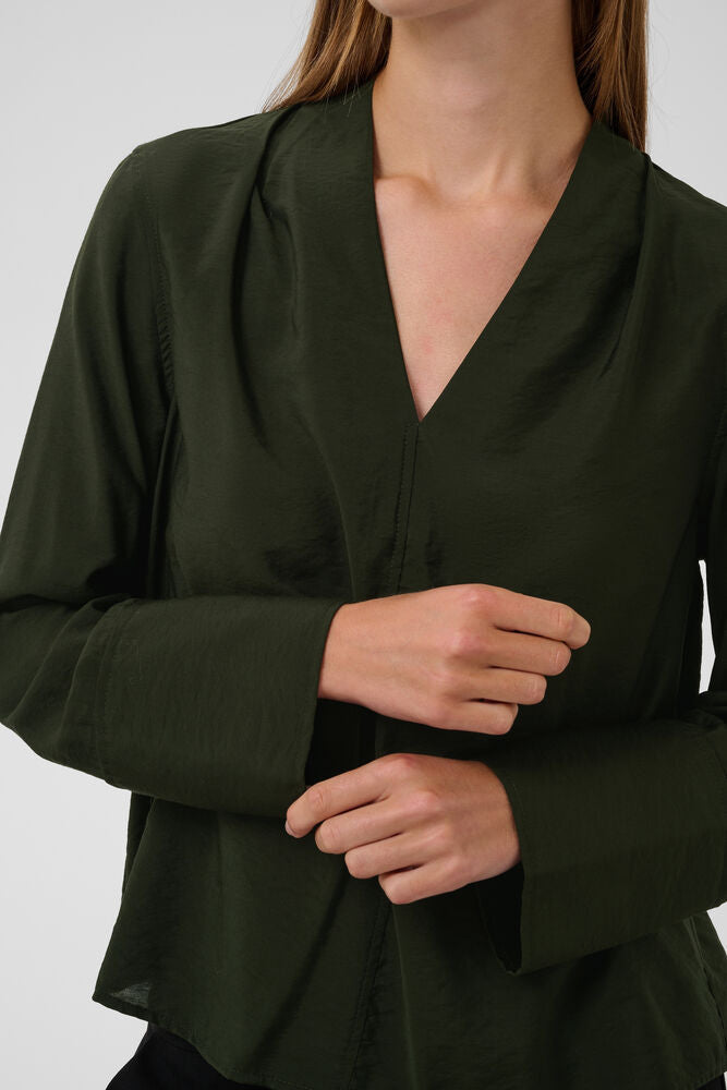 Leodora merapi V-neck blouse Rosin