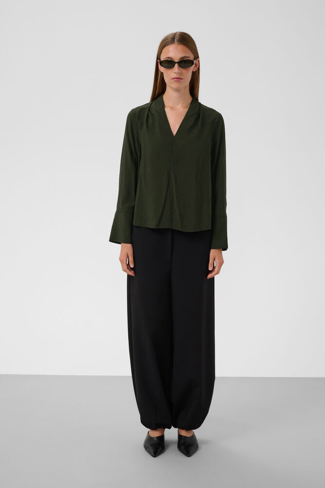 Leodora merapi V-neck blouse Rosin