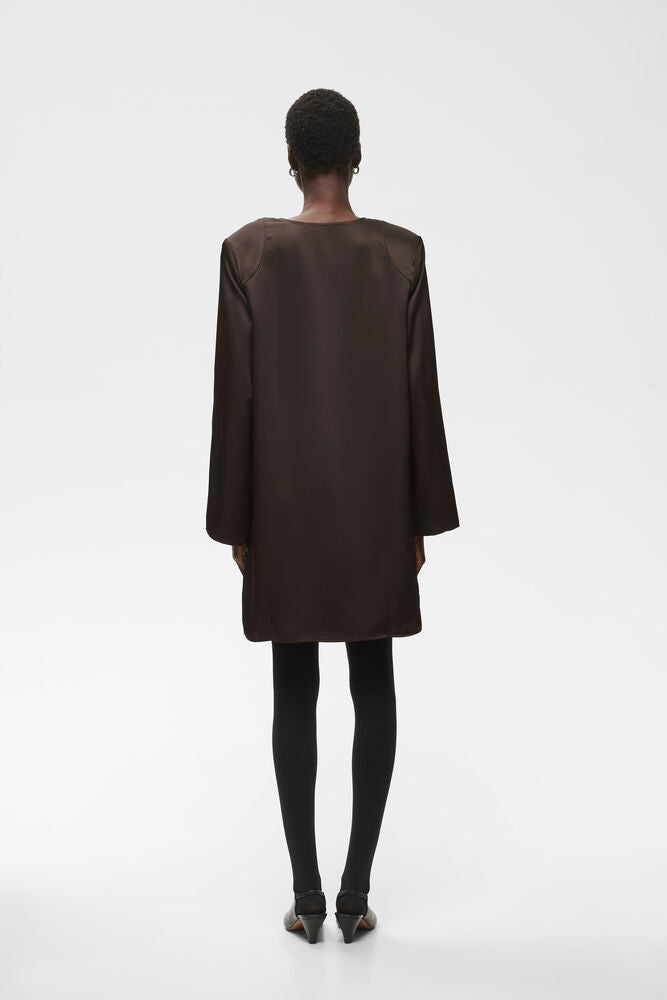 Olive short dress Chocolate brown