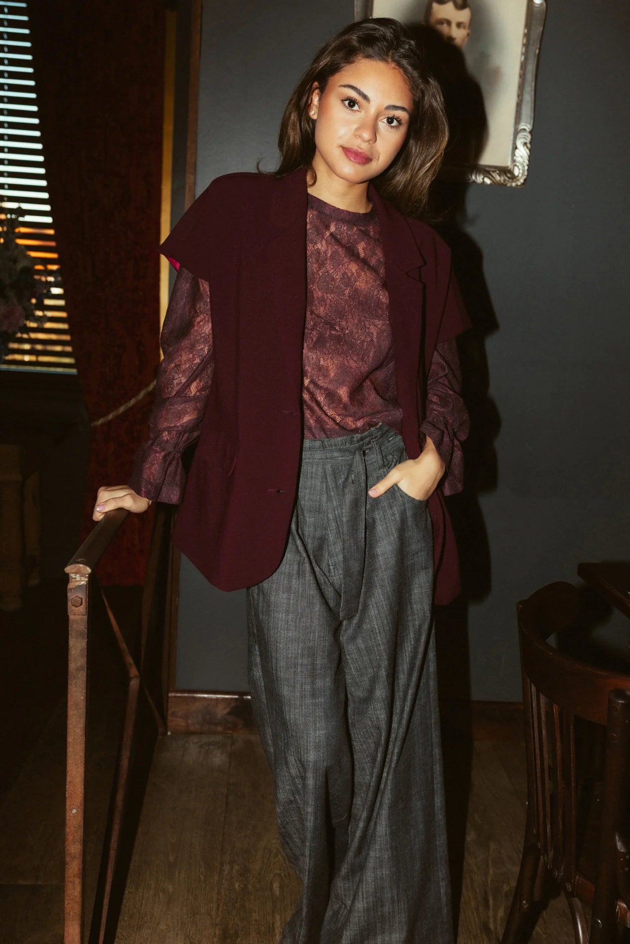 Blazer Alba Bordeaux