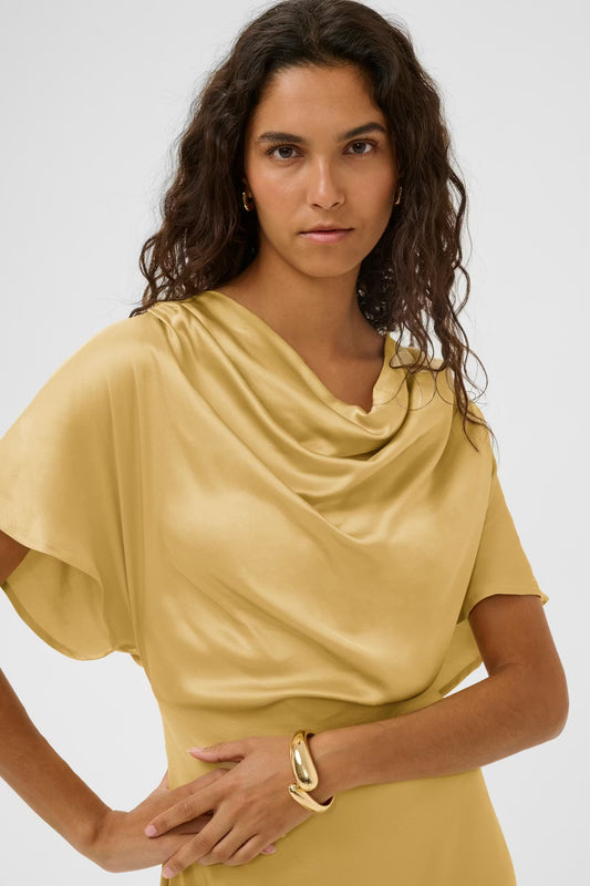 Evilia dress Reed yellow