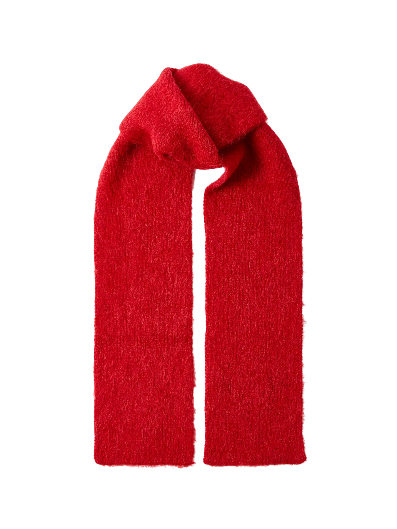 Fiona alpaca blend scarf Equestrian red